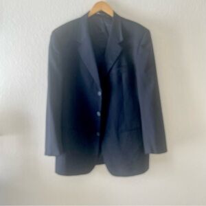 Giorgio Sanetti Gray Wool Pinstripe Suit Jacket Sports Coat Blazer